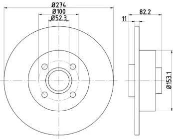 BELACO bdi1181 - Тормозной диск