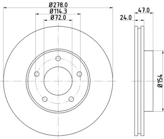 BELACO bdi1188 -  Тормозной диск