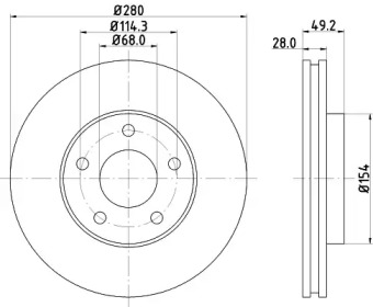 BELACO bdi1198 - Тормозной диск