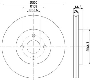 BELACO bdi1214 - Тормозной диск