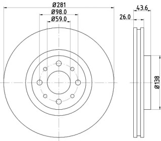 BELACO bdi1215 -  Тормозной диск