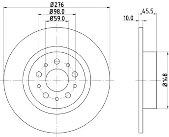 BELACO bdi1216 -  Тормозной диск
