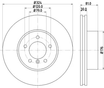 BELACO bdi1217 -  Тормозной диск