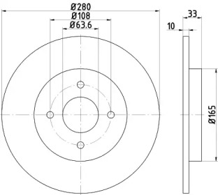 BELACO bdi1223 - Тормозной диск