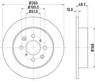BELACO bdi1224 - Тормозной диск