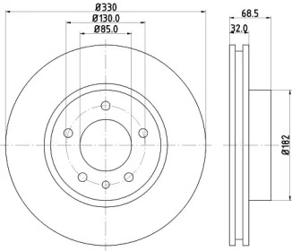 BELACO bdi1233 -  Тормозной диск