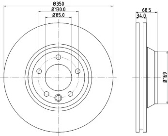 BELACO bdi1234 - Тормозной диск