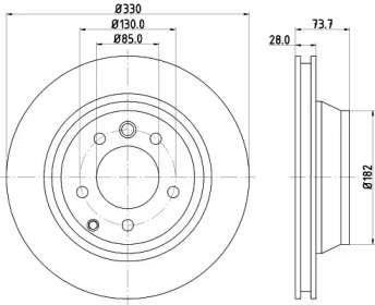 BELACO bdi1235 -  Тормозной диск