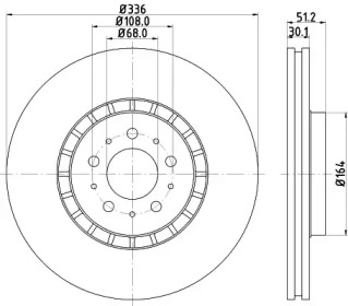 BELACO bdi1236 - Тормозной диск