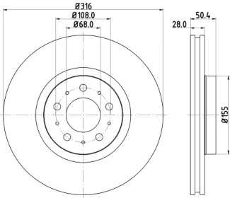 BELACO bdi1237 -  Тормозной диск