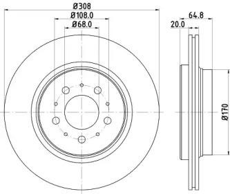 BELACO bdi1238 - Тормозной диск