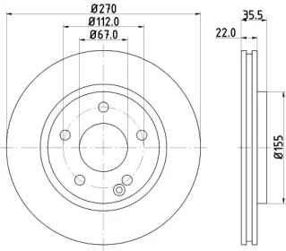 BELACO bdi1248 -  Тормозной диск