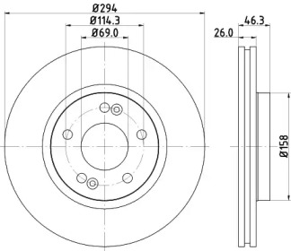 BELACO bdi1249 -  Тормозной диск