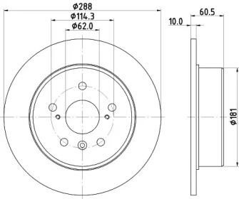 BELACO bdi1253 - Тормозной диск