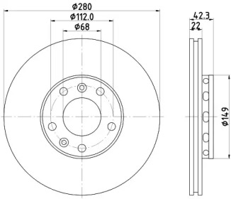 BELACO bdi1259 -  Тормозной диск