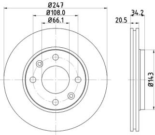 BELACO bdi126 -  Тормозной диск