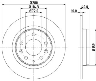BELACO bdi1269 -  Тормозной диск