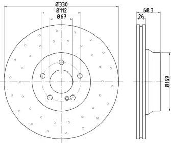 BELACO bdi1273 -  Тормозной диск