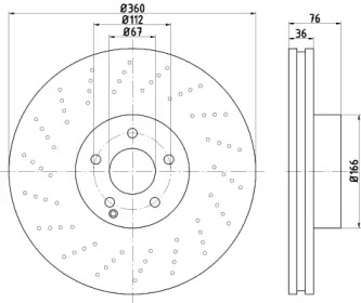 BELACO bdi1274 -  Тормозной диск