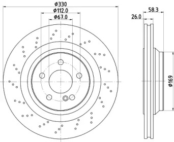 BELACO bdi1276 - Тормозной диск