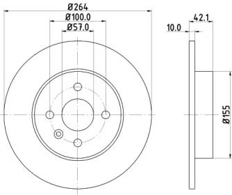 BELACO bdi1281 -  Тормозной диск
