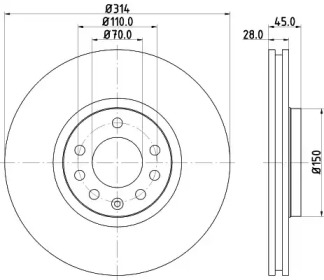 BELACO bdi1282 -  Тормозной диск