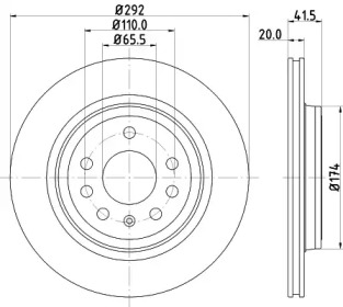 BELACO bdi1283 -  Тормозной диск