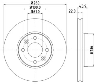 BELACO bdi1284 -  Тормозной диск