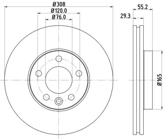 BELACO bdi1289 -  Тормозной диск