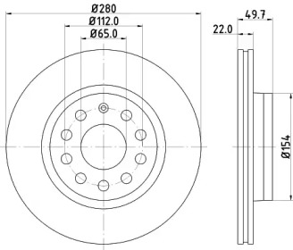 BELACO bdi1293 -  Тормозной диск