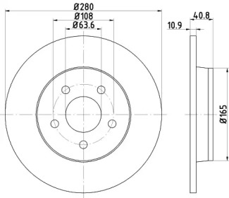 BELACO bdi1298 -  Тормозной диск