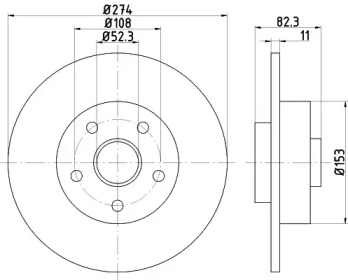 BELACO bdi1299 - Тормозной диск