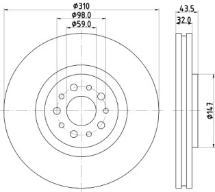 BELACO bdi1300 -  Тормозной диск