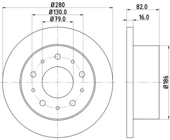 BELACO bdi1311 -  Тормозной диск