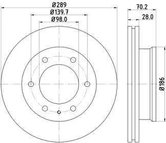 BELACO bdi1312 -  Тормозной диск