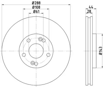 BELACO bdi1313 - Тормозной диск