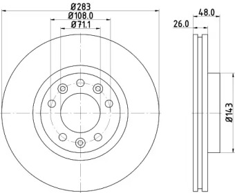 BELACO bdi1314 -  Тормозной диск