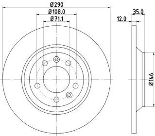 BELACO bdi1315 - Тормозной диск