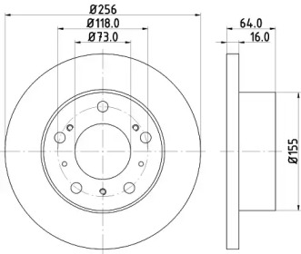 BELACO bdi132 -  Тормозной диск