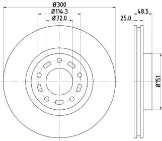 BELACO bdi1321 -  Тормозной диск