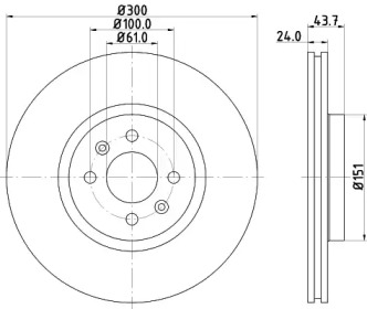 BELACO bdi1322 - Тормозной диск
