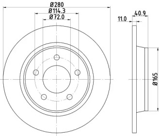 BELACO bdi1328 -  Тормозной диск