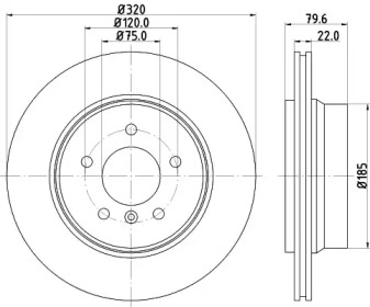 BELACO bdi1334 -  Тормозной диск
