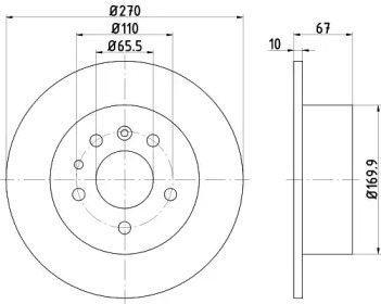 BELACO bdi134 -  Тормозной диск