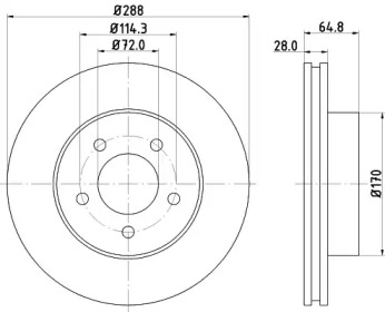BELACO bdi1341 -  Тормозной диск