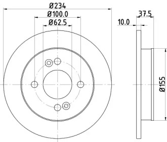 BELACO bdi1343 -  Тормозной диск