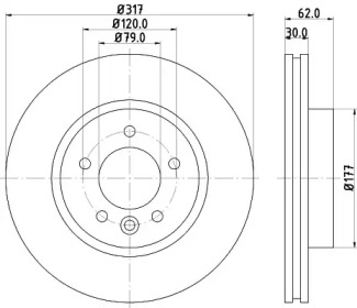 BELACO bdi1344 -  Тормозной диск
