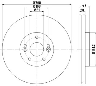 BELACO bdi1347 - Тормозной диск