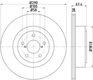 BELACO bdi1355 - Тормозной диск