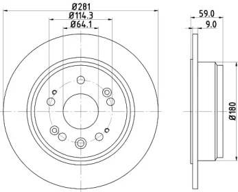 BELACO bdi1365 - Тормозной диск